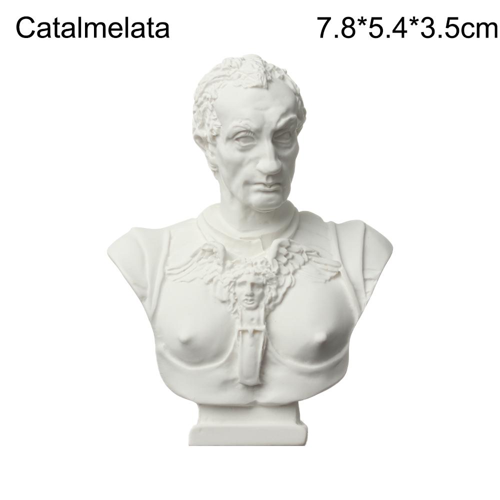 1PC Nordic Style Sculpture Greek Mythology Plaster Statue David Head Portraits Bust Mini Gypsum Statue Drawing Practice Crafts