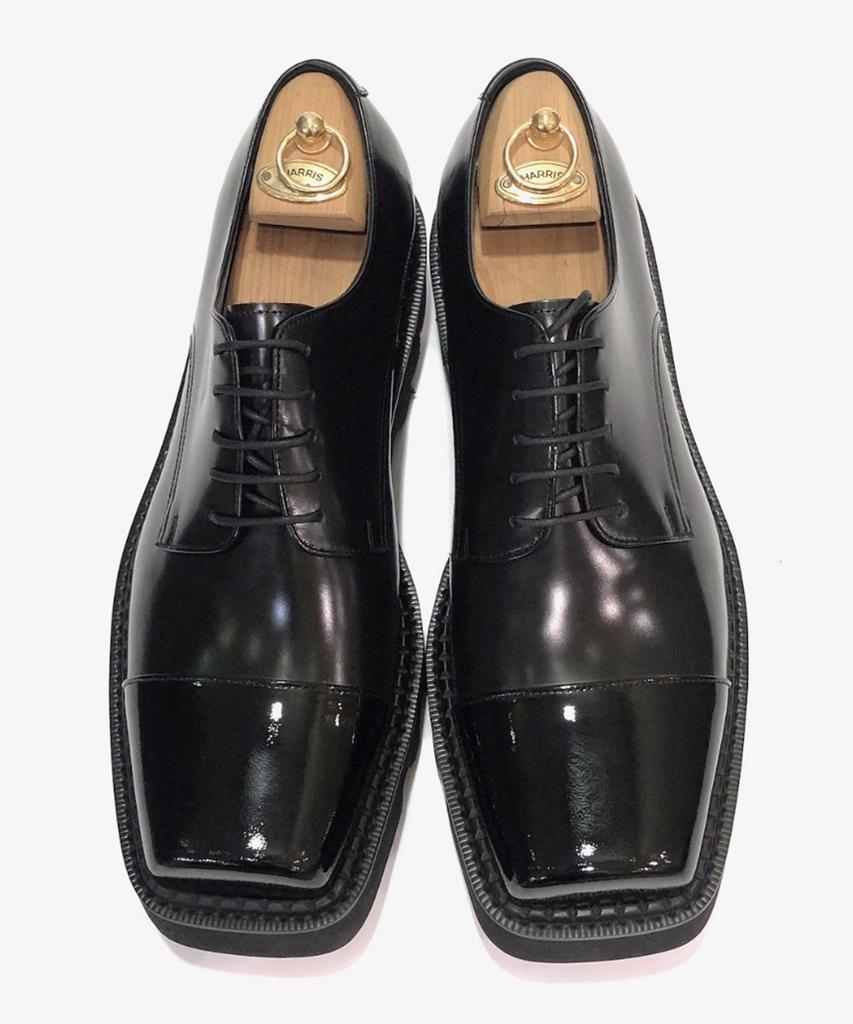 Joenshoe Toe-Cut Straight-Tip Oxford Walker Black