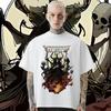 Skull T Shirt Big Size Loose Round Collar Tee Y2k Unisex Clothes Graphic Printing Streetwear T-shirt Quick-Drying Hip Hop Tees