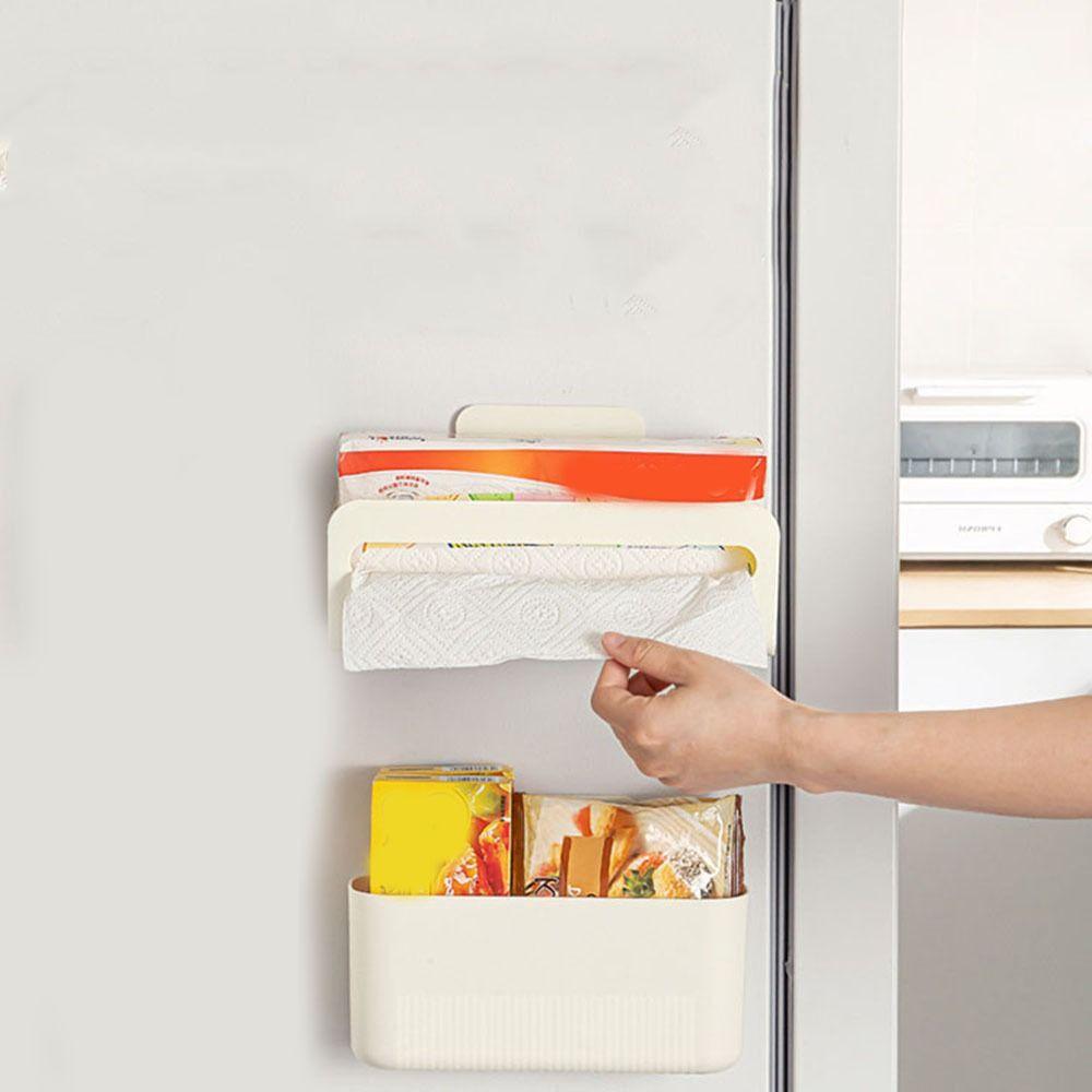 Large Capacity Magnetic Storage Box Wall Mounted Refrigerator Organizer  Bathroom