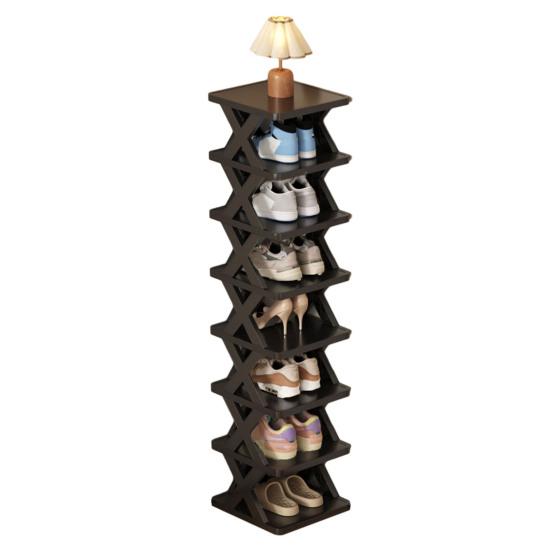 Folding Shoe Rack Storage Organizer Strong Load-bearing Simple Installation Collapsible Multi-Layer Shoes Shelf