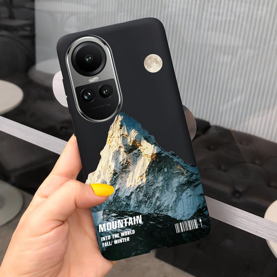 Case For Oppo Reno10 Pro Global Version Cover Bumper For Reno 10 10Pro 5G CPH2531 CPH2525 Soft TPU Capa With Cartoon Print Etui