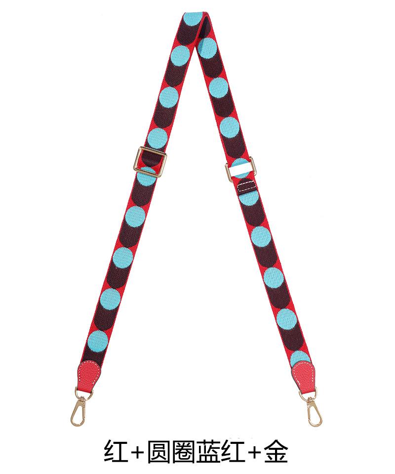 Paired With Longxiang Bag H Evelyn Lunch Box Adjustable Canvas Webbing Shoulder Strap Women's Crossbody Polka Dot DIY