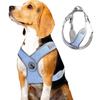 [Размер M, вес 8–14 кг, обхват груди 50–65 см] Шлейка для собаки, предотвращающая побег, со светоотражающей полосой, для ночного ошейника Hyper Solid