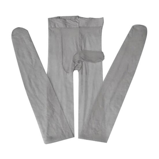 Мужские сексуальные прозрачные прозрачные чулки из тюля с ультратонкими эластичными чулками с рукавом JJ