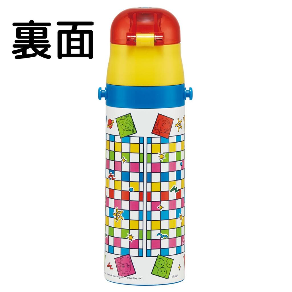 Skater Children's Water Bottle, 470ml, Direct Drinking, Disney Toy Story 25, Boys', Insulated, Stainless Steel, Lightweight, Sports Bottle, Kids'