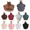 Turtleneck Neck Cover Solid Color High Neck Pullover Fake Collar Women Soft Neck Piece Unisex Accessory
