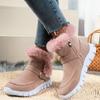 Woman Thick Plush Snow Boots Winter Keep Warm Fur Ankle Boots for Women Comfort Non Slip Cotton Padded Shoes