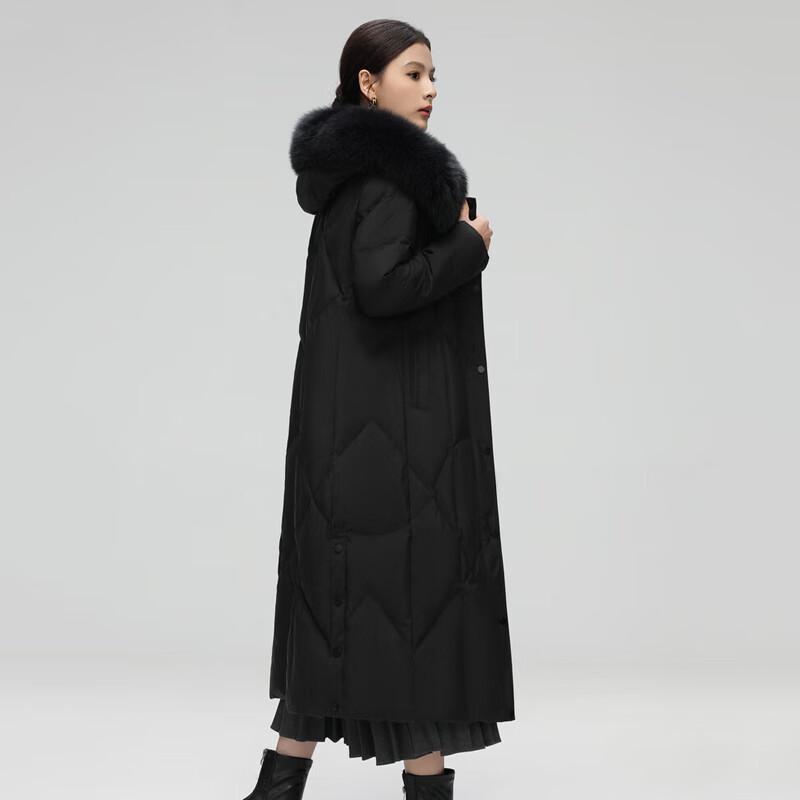 Женский длинный приталенный зимний пуховик Xuezhongfei X40146108F