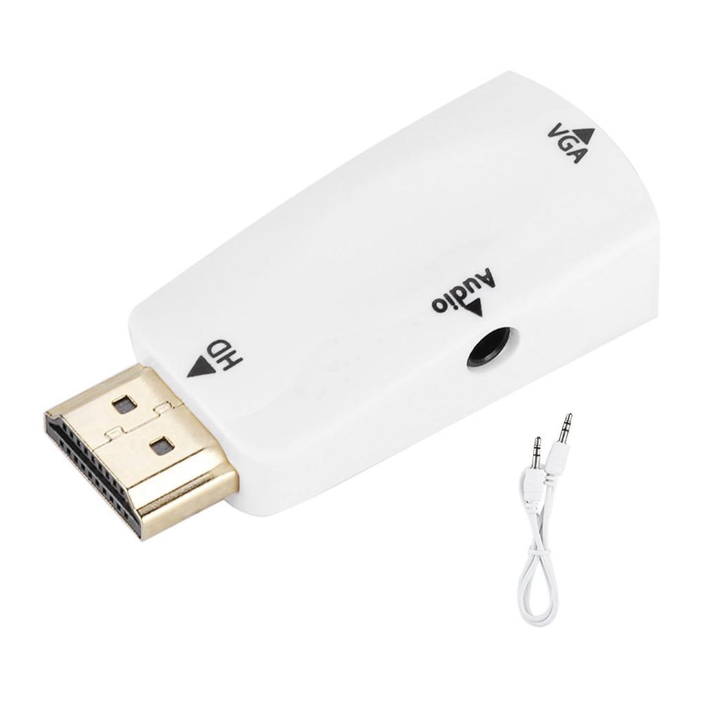 HD 1080P HDMI-мама на VGA-маму Адаптер-конвертер с аудиовыходом 3,5 мм