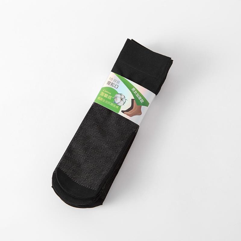 10 пар утолщенных носков на весну-осень для женщин, противоскользящие, с хлопковой подошвой, в стиле «мама», женские носки, бархатные, влагоотводящие, телесного цвета, носки до середины икры