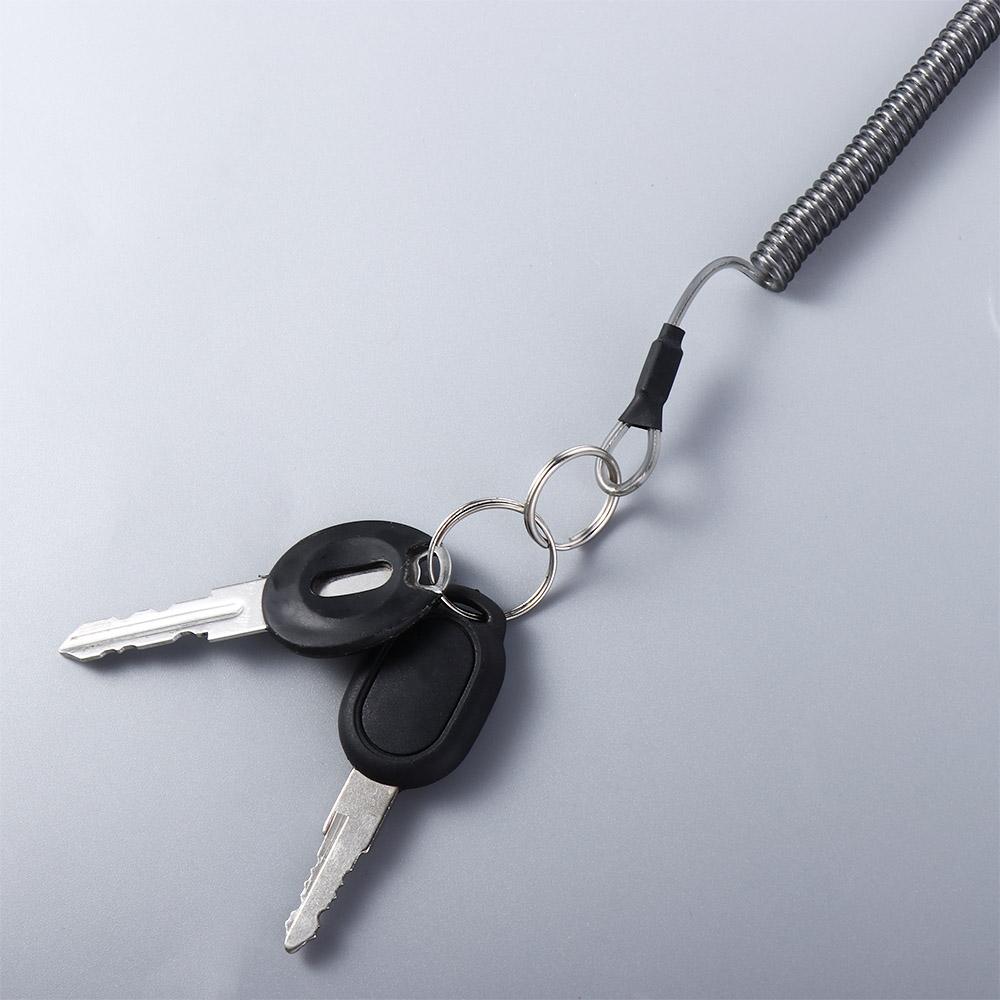 Rope Outdoor Key Cord Spiral Coiled Lanyard Safety Rope Stretch Fishing Tools Spring Elastic Rope