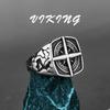 Северное кольцо викингов из нержавеющей стали, якорь, компас, Древо жизни, руна викингов, волк, мужское и женское кольцо, ювелирная фабрика