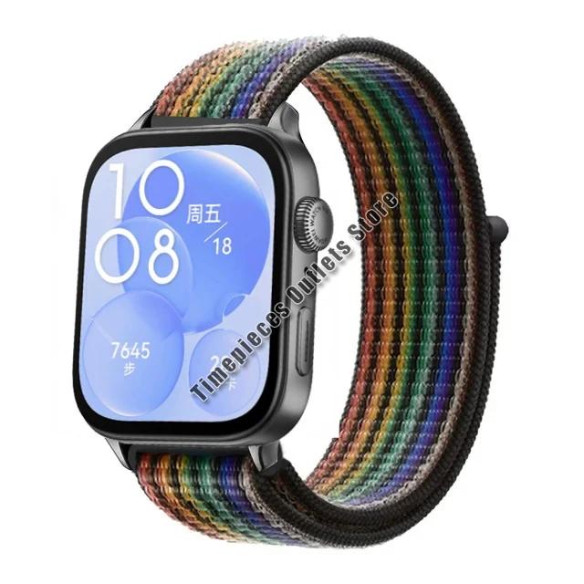 Нейлоновый ремешок-петля для Huawei Watch Fit 3 Sport, дышащий сменный браслет, браслет для Huawei Watch Fit 3, аксессуары для ремня