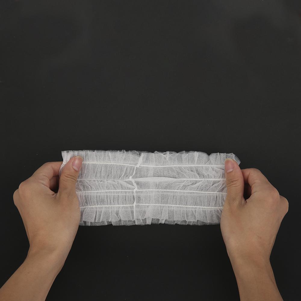 100 шт. Одноразовая повязка на голову Нетканая Мягкая Эластичная Уход за кожей Повязка для волос Женская Спа Повязки для головы Салон Макияж Сауна Основные принадлежности