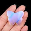 1Pc Reiki Healing Crystal Carved Butterfly Ornament Decoration,Natural Stone Gemstone Energy Generator for Home Decor Jewelry Gifts 32-35x26-30 Mm