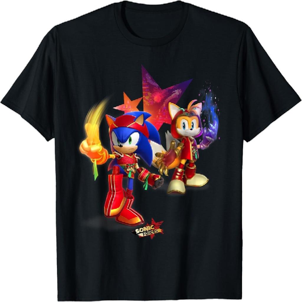 Sonic Forces - Футболка с Соником Огненным Драконом и Тейлзом Когтем Дракона