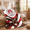 FC St. Pauli Football Print Flannel Blanket Soft Warm Sofa Bed Throw Blanket For Home Office Bedroom