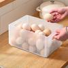 Kitchen Fridge Organizer Foldable Fruit Vegetable Storage Box Crisper Large Capacity Pull-Out Plastic Food Storage Container