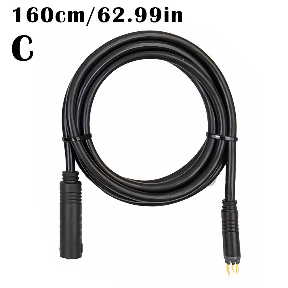 E-Bike Power Adapter Cable Extension Cable Connector Waterproof Quick Release Line 60cm 130cm 160cm Motor Extension Line