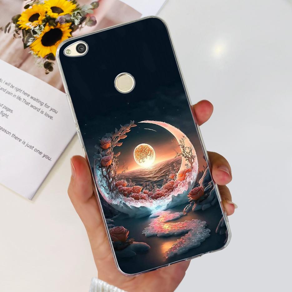 Чехол для Huawei P8 Lite 2017 Honor 8 Lite Роскошный Рисованный Чехол Прозрачный Силиконовый Мягкий ТПУ Чехол для Телефона Для Huawei GR3 2017 Задняя Крышка