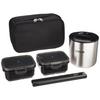 Tiger Thermos (TIGER) Tiger Thermos Thermal Lunch Box Stainless Steel Lunch Jar Bowl Holds Approximately 2.3 Cups with Pouch Black LWY-E461-K Tiger
