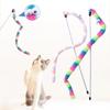 Pet Toy, Big Eyes Rainbow Caterpillar Cat Toy, Soft Flannel To Relieve Boredom and Have Fun, Cat Toy