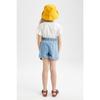 Гибкие джинсовые шорты для девочек Relax Fit