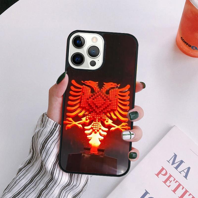 Albanian Flag Eagle Phone Case For iPhone 17 Air Plus Max Cover Shell for iPhone 17 Air 16 15 14 13 12 Pro Max