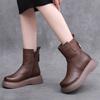 Cold-proof Thick-soled Short Cotton Boots Women's 2024 Winter New Piled Thickened Mother Cotton Shoes Non-slip Warm Snow Boots