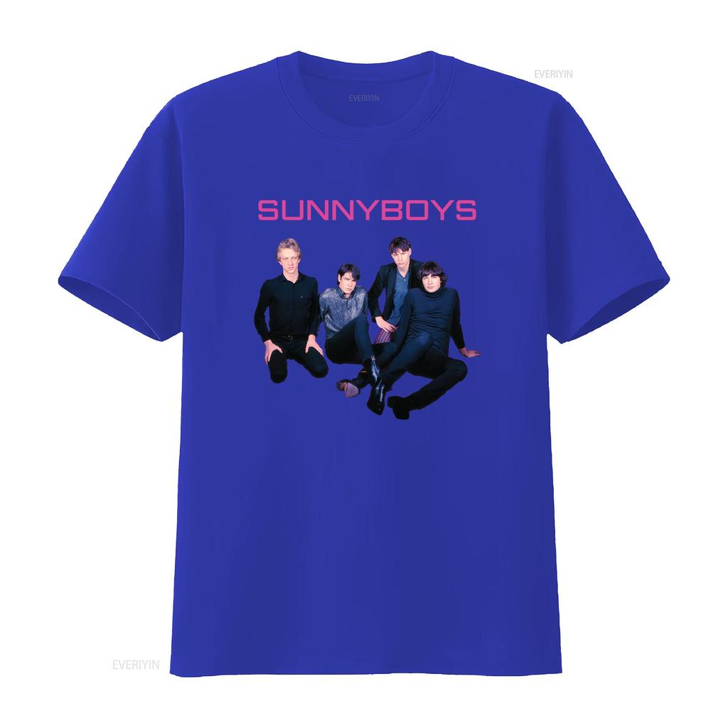 Sunnyboys Band Album T Shirt Medium Retro Style Rock Music Print vintage Washed fashion graphic streetwear Versatile