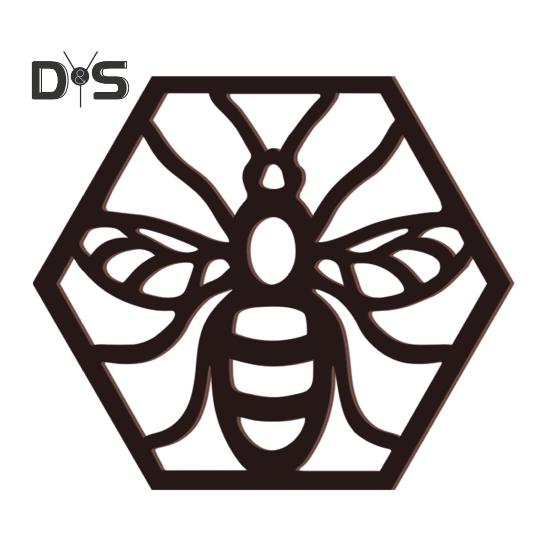 4/6 шт. Подвески в виде пчелиных сот, многоразовые, ажурные, настенные, художественные, шестиугольные, для окон, дверей, прилавков