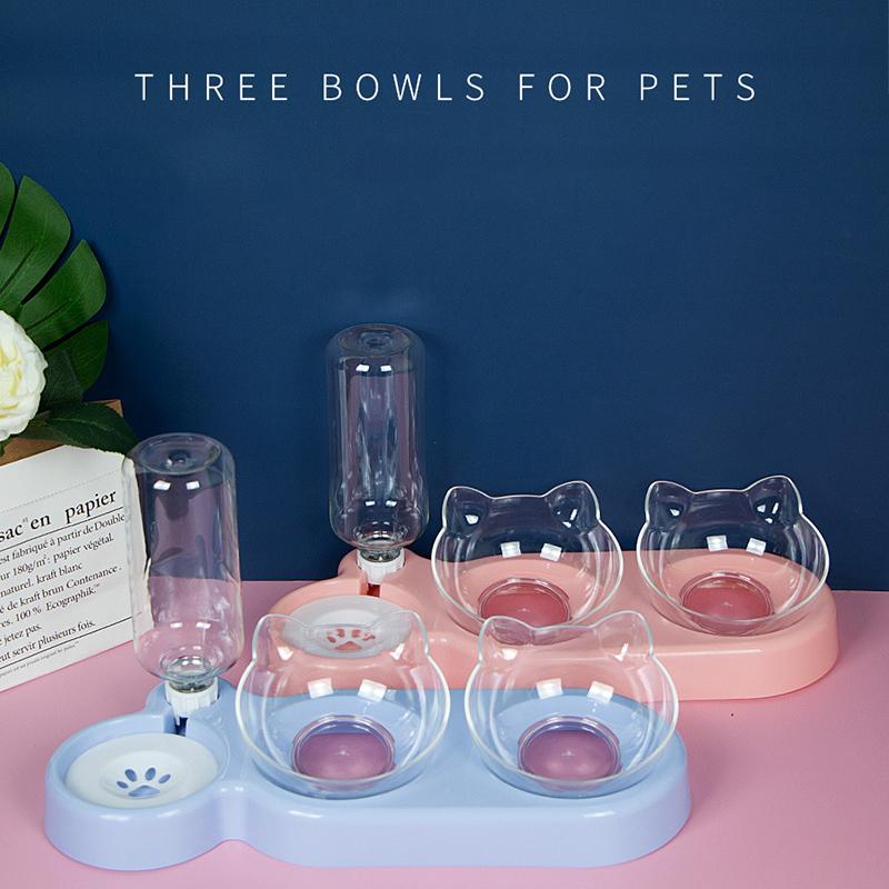 Набор с немокрым ртом для домашних животных, лук для кормления кошек, принадлежности для полива, бутылка для воды для домашних животных