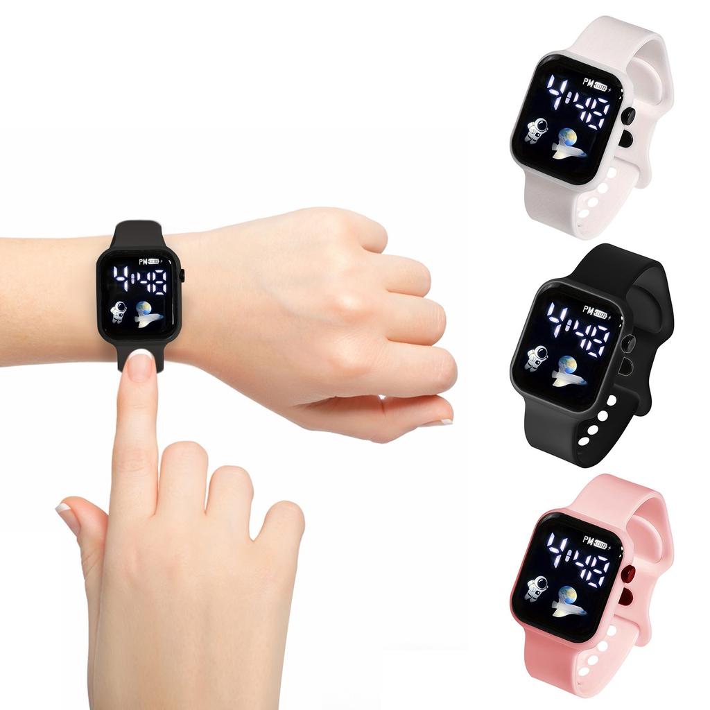 Kids Watch Sport LED Digital Watches Spaceman Silicone Strap Waterproof Electronic Wristwatch for Children Boys Girls Gifts