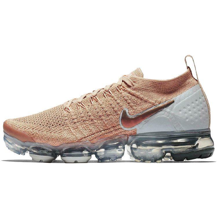 Nike VaporMax Flyknit 2 Low top Running Shoes Women's Pink Woven Air Cushion 942843-602