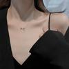 Necklace 925 Silver Love Forever Summer Clavicle Chain Ins Minority Simple Ornament