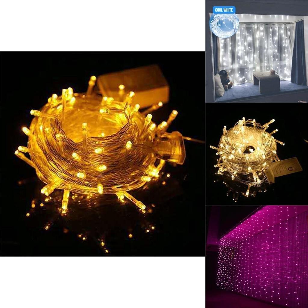 Восхитительные 10-метровые 100-светодиодные гирлянды, идеально подходящие для украшения рождественской елки и создания праздничной атмосферы