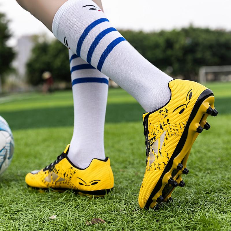 Дешевые уличные футбольные бутсы для мужчин и женщин, футбольные бутсы с длинными шипами, кроссовки, мужские кроссовки для футзала