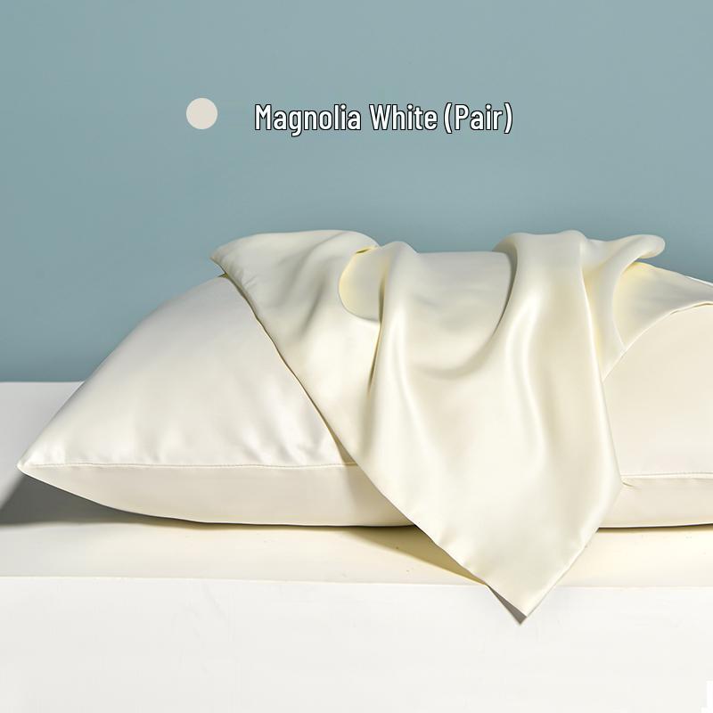 Summer Ice Silk Pillowcase Set - Two 48x74cm Universal Single Pillowcases and Core Set