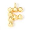 2pcs Letter Dot Brass Charms 18K Gold Plated 26 Letter Pendants  DIY Necklace Earrings For Women Jewelry Findings