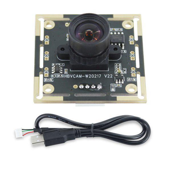 1MP 720P Camera Module, Black PCB, 100° No Distortion, 30fps, 1 Set
