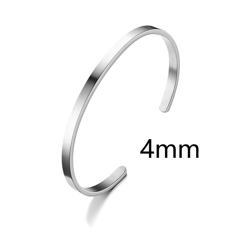 Минималистичный браслет-манжета из нержавеющей стали и браслет цвета: золото, серебро, черный цвет, открытые браслеты для мужчин и женщин, ювелирные изделия в стиле хип-хоп