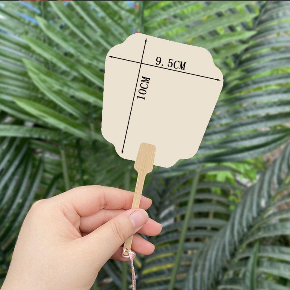 Мини-групповой веер Xuan бумажный веер двухсторонний пустой маленький веер расписанный вручную креативный веер DIY лакированный веер ручной веер рукоделие