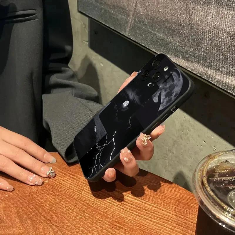 Чехол для iPhone 15 Чехлы для iPhone 14 Pro Max Чехол Темный ночной пейзаж Окрашенный чехол для телефона для iPhone 13 12 11 XS XR X 7 8 Plus Чехол
