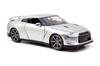 JADATOYS 1:24 Fast & Furious Diecast Car Brian's Nissan GT-R R35 Silver