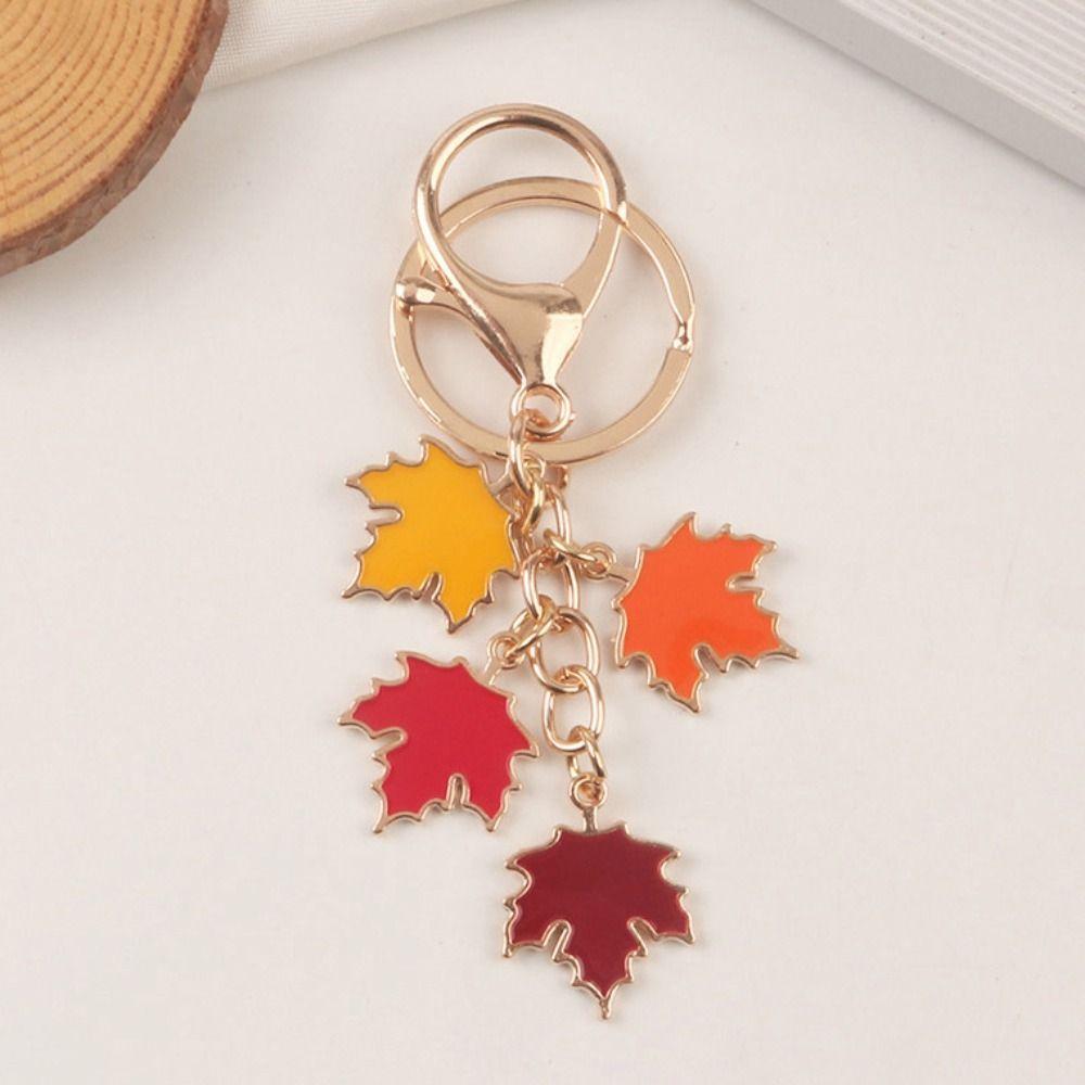С жемчужным шнурком брелок в виде кленового листа металлический брелок в виде кленового листа Сумка