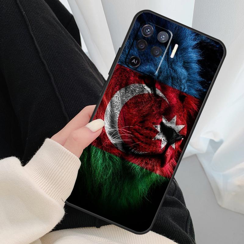 Чехол с флагом Бута Азербайджана для Oppo A40 A60 A80 A5 Pro A15 A16 A17 A57 A77 A94 A74 A54 A76 A96 A18 A38 A58 A78 A98