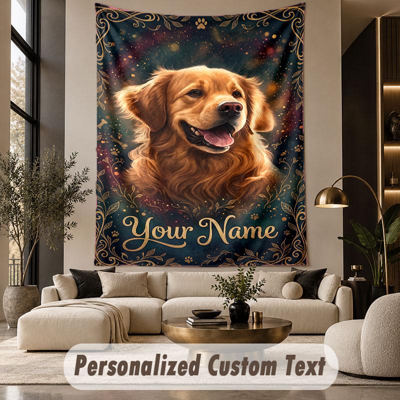 Decorative Artwork (135) Theme Wall Tapestry Customized With Name Text Personalized Hanging Tapestry For Bedroom Living Room Decor