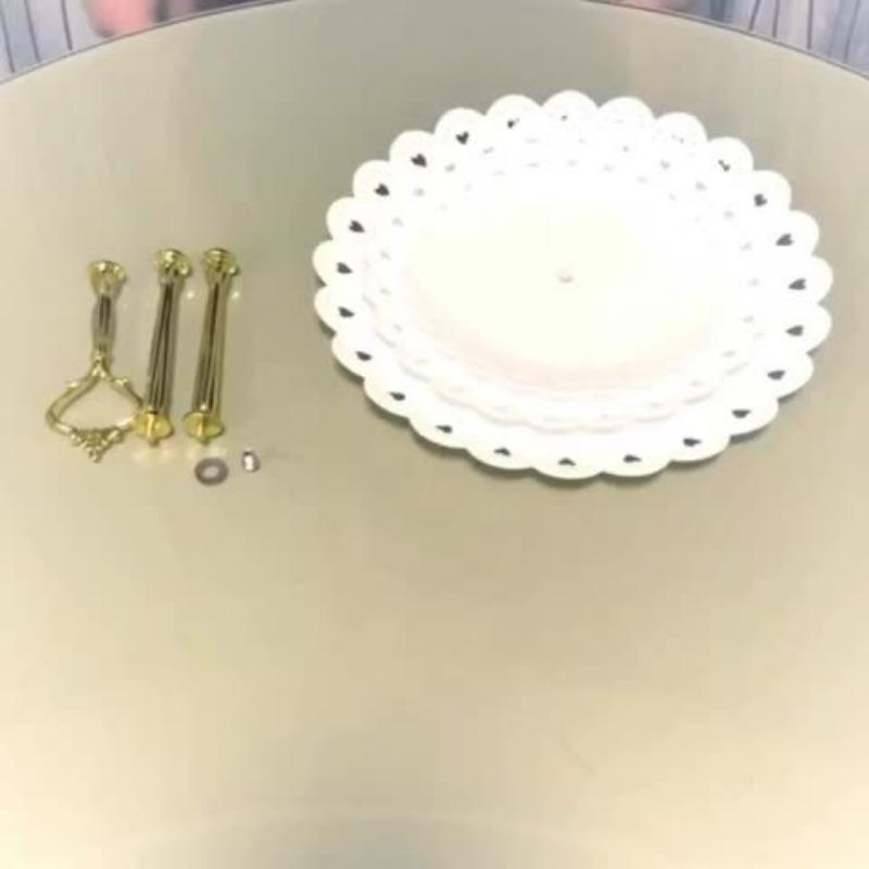 1 УПАКОВКА трехъярусная подставка для кексов, европейский ярусный или кружевной поднос для десертов для чаепитий, выпускных вечеров и свадеб