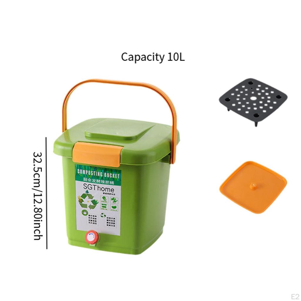 Компостный ящик для двора, переносной контейнер для компостирования, ведро для домашнего двора, сада, фермы
